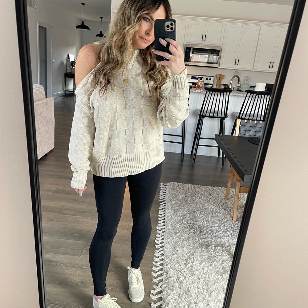 Cutout Sweater. Only worn for pic. Size Med.